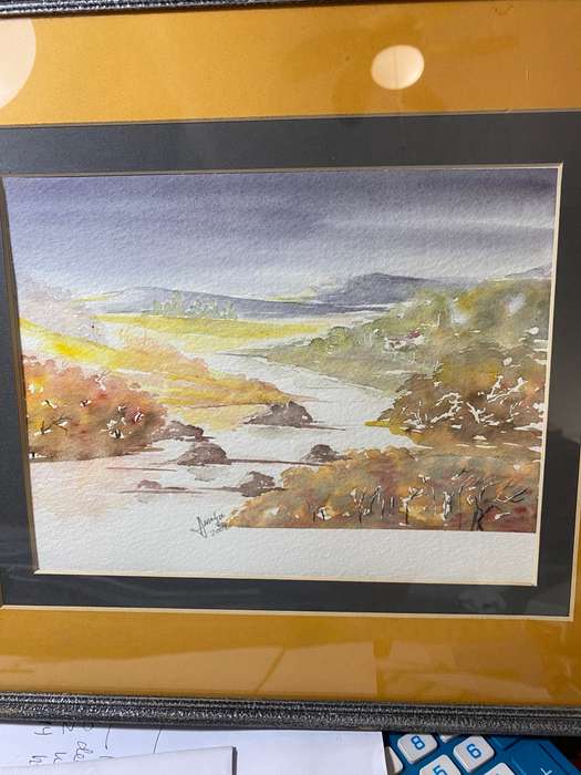 Original watercolour of South African landscape